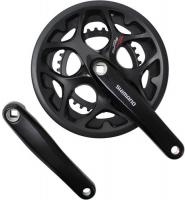 Шатуны Shimano Tourney, А070, 170мм, 50/34, квадрат, защита, с болтами, черн