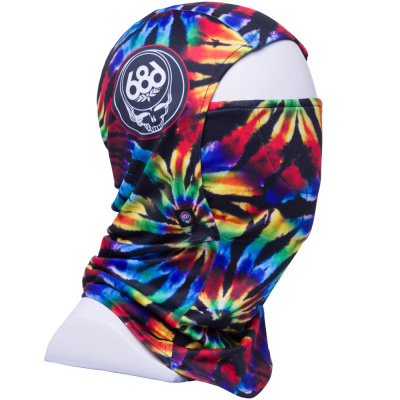 Балаклава 686 DELUXE HINGED BALACLAVA GRATEFUL DEAD BLACK TIE DYE Балаклава 686 DELUXE HINGED BALACLAVA GRATEFUL DEAD BLACK TIE DYE
