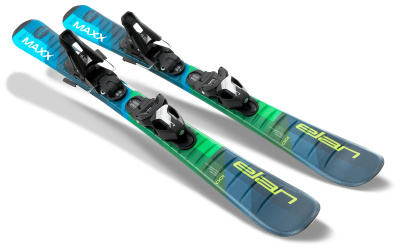 Детские горные лыжи с креплениями Elan 2022-23 Maxx Jrs 70-90 + El 4.5 Shift