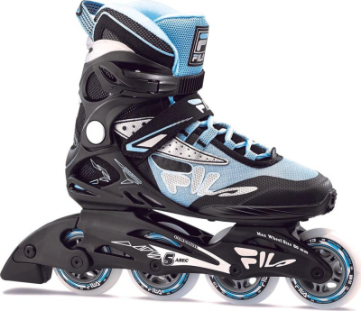 Роликовые коньки женские FILA LEGACY COMP LADY black/lightblue