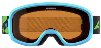 Очки горнолыжные детские ALPINA Carvy 3.0 XS Blue Matt/Orange S2  от магазина Адреналин