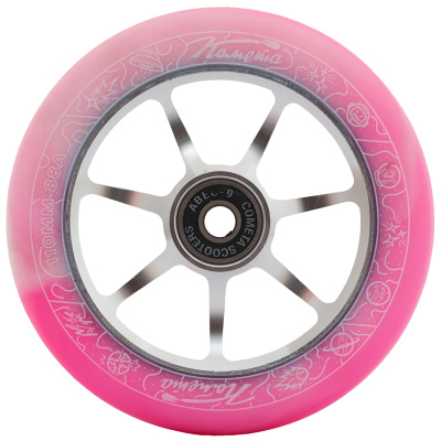 Колесо для ТРЮКОВОГО самоката Комета 110*24мм Старт Бело-розовый / Серый от магазина Адреналин