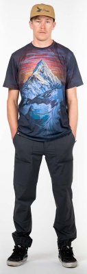 Футболка сноубордическая Jones Tee Ama Dablam SS Dark Gray