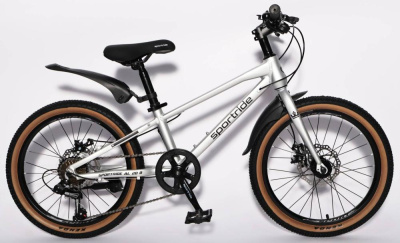 Детский велосипед SPORTRIDE AL 20 D (7 ск., рост OS) светло-серый 2026