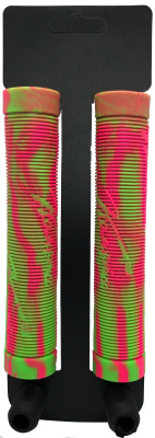 Грипсы для трюкового самоката Комета салатово-розовые