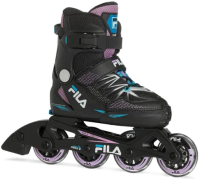 Роликовые коньки детские раздвижные FILA X-ONE G black/pink/light blue от магазина Адреналин