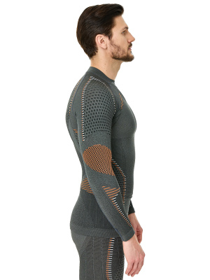 Термобелье Accapi кофта длинный рукав ERGORacing LONG SL.T-SHIRT MAN Anthracite/Orange от магазина Адреналин