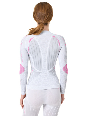 Термобелье женское Accapi кофта длинный рукав ERGORacing LONG SL.T-SHIRT W Silver/Fuxia от магазина Адреналин
