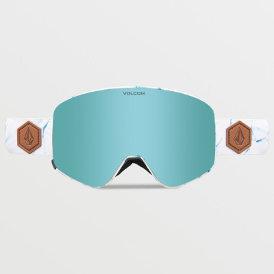 Очки горнолыжные со сменной линзой VOLCOM ODYSSEY WHITE ICE ICE CHROME Lens/ DARK GREY bonus lens от магазина Адреналин