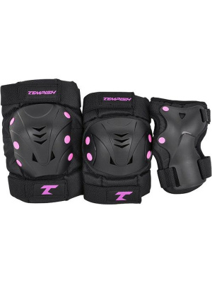 Комплект 3-х элементов защиты для роликов Tempish Taky pink