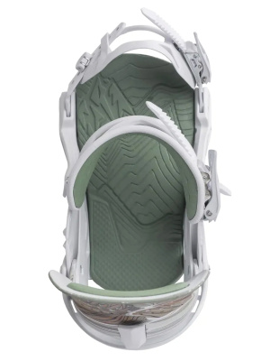 Картинка Крепления для сноуборда женские Jones Women's Aurora White/Art  от магазина Адреналин Крепления для сноуборда женские Jones Women's Aurora White/Art  от магазина Адреналин
