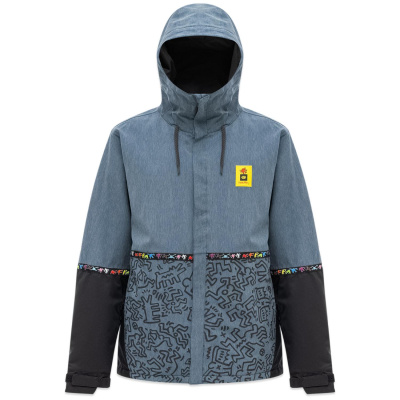 Сноубордическая куртка 686 MNS FOUNDATION JACKET KEITH HARING DENIM COLORBLOCK от магазина Адреналин