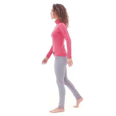 Термобелье зимнее с высоким воротом женское DragonFly Pink-Grey от магазина Адреналин