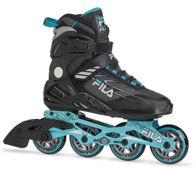 Роликовые коньки женские FILA LEGACY PRO 80 LADY black/lightblue от магазина Адреналин